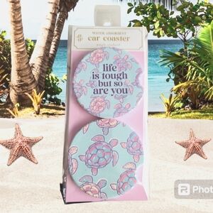 Simply Southern Turtle Car Coasters